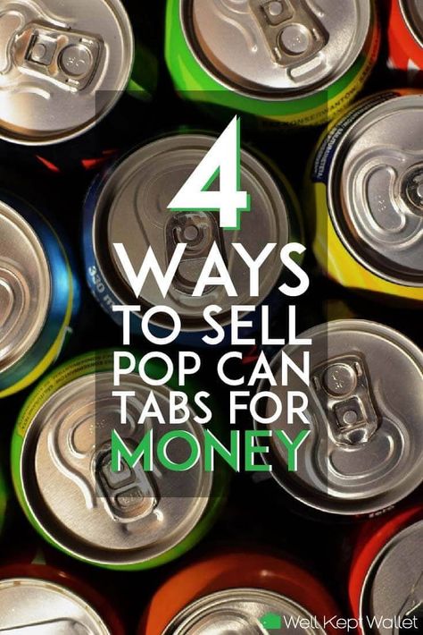 Who knew you could make money by selling pop can tabs? If you drink a lot of soda or other canned beverages, or if you have friends and neighbors who do, this could be a good way for you to rake in some extra cash. Read this article to find out what you need to know about how to successfully sell pop can tabs for money. Soda Tab Person, Pop Top Crafts, Pop Can Art, Canned Beverages, Pop Can Crafts, Soda Tab Crafts, Pop Can Tabs, Can Tab Crafts, Tab Crafts