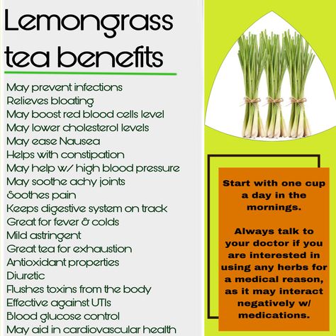 Lemongrass tea benefits 
Wellness 
Health benefits 
Healthy lifestyle 
Healthy eating
Yea time Lemongrass Health Benefits, Lemongrass Plant Benefits Of, Benefits Of Lemongrass Tea, Lemon Grass Tea Benefits, Lemongrass Benefits, Tea In The Morning, Lemongrass Plant, Lemongrass Tea, Medical Herbs