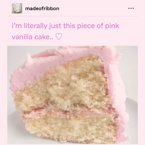 Pink Vanilla, Sweet Like Candy, Pink Frosting, All I Ever Wanted, Piece Of Cake, Cute Desserts, White Cake, Pretty Cakes, Pretty Food