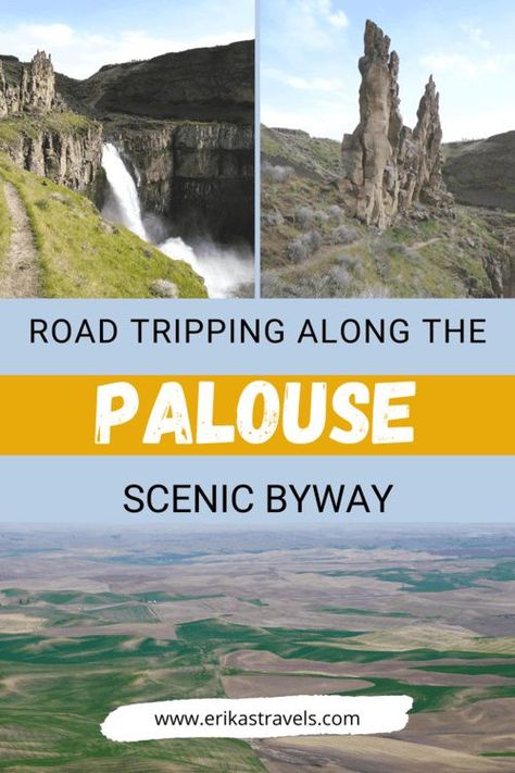 Discover the best of the Palouse Scenic Byway and Palouse Falls State Park with this Eastern Washington road trip itinerary. Palouse Washington, Palouse Falls, Washington Road Trip, Oregon Dunes, The Palouse, Pacific Northwest Travel, Washington State Travel, Washington Travel, Fall Road Trip