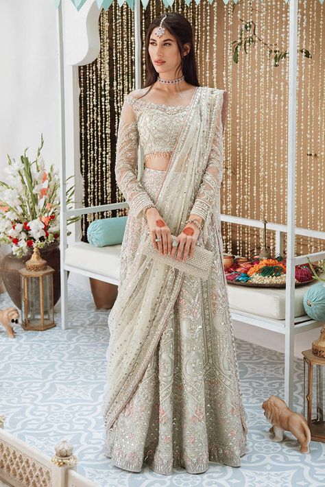 Net Lehenga Choli, White Lehenga, Bridal Lengha, Lengha Choli, Net Lehenga, Bridal Lehenga Choli, Engagement Dresses, Amritsar, Lehenga Designs