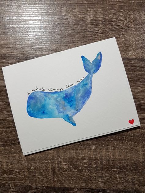 Anniversary Watercolor Painting, I Love You Watercolor Card, Watercolor Cards For Boyfriend, Watercolor Painting For Boyfriend, Watercolor Card For Boyfriend, Watercolor Love Paintings, Watercolour Cards For Men, Watercolour Anniversary Card, Anniversary Card Watercolor