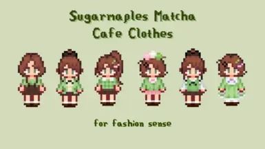 Vêtements Matcha de Sugarmaple pour Fashion Sense à Stardew Valley Nexus - Mods et communauté Stardew Valley Layout, Stardew Valley Fanart, Pixel Art Design, Cute Games, Stardew Valley, Free Plan, Cute Pink, Fashion Sense, Matcha