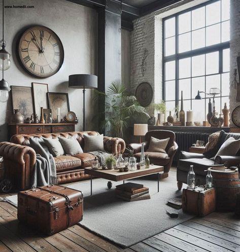 #Exploring #the #Decor #HomeInspiration #HomeDecor #Raw #Industrial #of #InteriorDesign #Appeal #Style #InteriorInspo Mix And Match Furniture, Realistic Bedroom, Rustic Industrial Living Room, Industrial Decor Living Room, Industrial Living Room Design, Urban Industrial Design, Living Room Refresh, Industrial Living Room, Interior Industrial