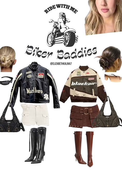 Biker Spirit Day Outfit, Biker Girl Outfits Halloween, Biker Chicks Halloween Costume, Girl Party Outfits, Biker Girl Outfits, Spirit Day, Biker Chick, Biker Girl, Party Outfits