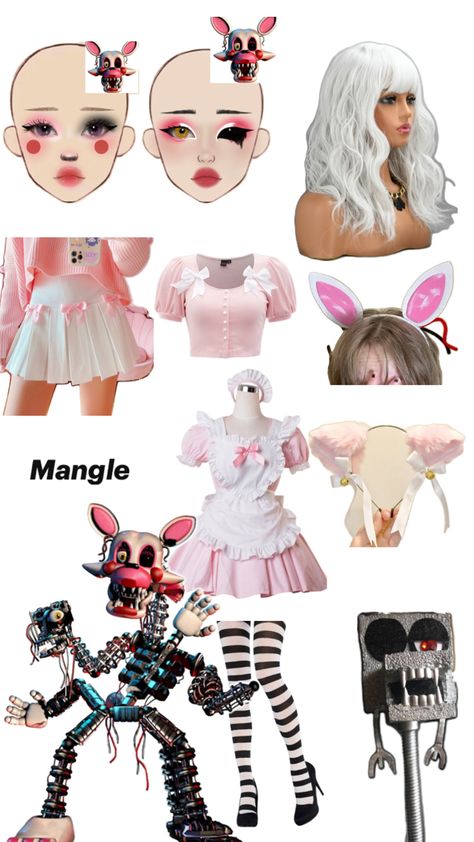 Mangle cosplay costume fnaf Mangle Costume, Mangle Cosplay, Fnaf Costume, Fnaf Cosplay, Cool Halloween Makeup, Holloween Costume, Casual Cosplay, Halloween Costumes Makeup, Fnaf Funny