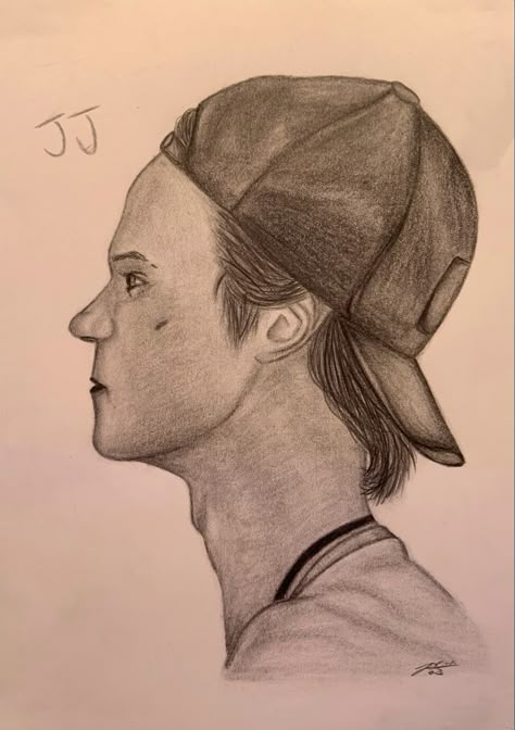 Just tried to draw JJ and i think it comes out pretty good #jjmaybank #outerbanks #obx #drawing #rudypankow Rudy Pankow Drawing, Jj Outer Banks Drawing, Jj Maybank Drawing, Outer Banks Drawing Ideas, Jj Drawing, Obx Drawings, Outer Banks Drawing, Movie Character Drawings, Outer Banks Art