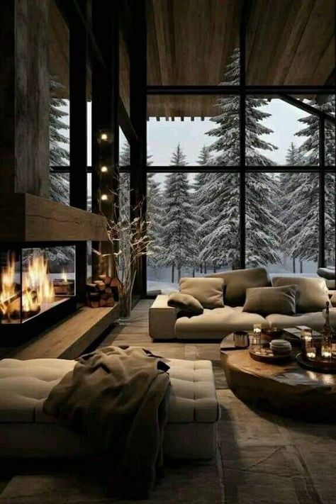 Modern Cabin Interior Design, Modern Cabin Interior, Small Cabin Interiors, Mountain Interiors, Cabin Interior Design, Chalet Interior, Cabin Interiors, Modern Mountain, Small Cabin