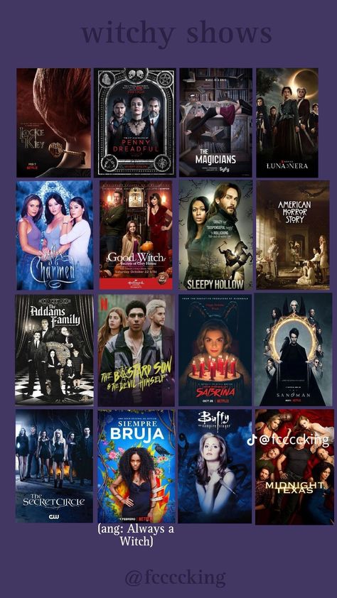 Goth Movies List, Halloween Tv Shows, Serials To Watch, Goth Movies, Witchy Movies, Tv Show Recommendations, Witch Movies, Witch Tv Series, The Fall Movie