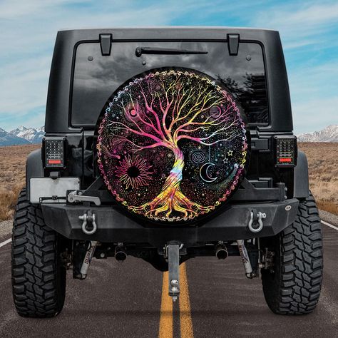 Comfy Room Ideas, Comfy Room, Jeep Wheels, Jeep Girls, Jeep Tire Cover, Tree Sunset, Jeep Stuff, Spare Tire Covers, Jeep Girl