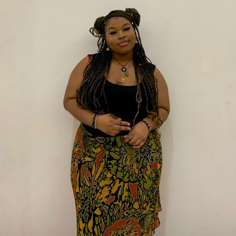 Plus Size Bohemian Outfits, Boho Outfits Black Women Plus Size, Midsize Black Woman, Earthy Outfits Plus Size, Boho Outfits Black, Earthy Boho Outfits, Boho Outfits Black Women, Plus Size Boho Outfits, Women Outfits Black