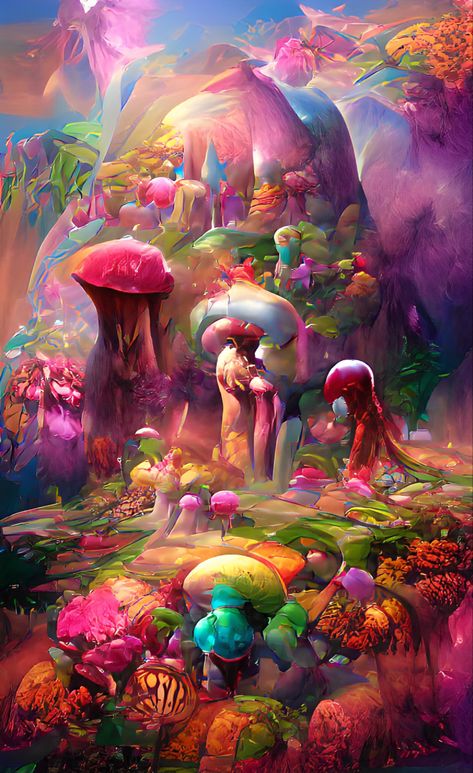 Colourful Mushroom Art, Magic Mushroom Illustration, Magical Mushroom Forest, Galaxy Wallpapers, Medusa Art, Cool Galaxy Wallpapers, What Dreams May Come, Mushroom Forest, Boutique Decor