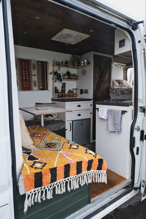 A DIY Campervan Conversion for Full Time Living Peugeot Boxer Camper Conversion, Campervan Renovation, Caravan Layout, Van Sink, Van Aesthetic, Van Life Aesthetic, Boho Camper, Vans Aesthetic, Van Tour