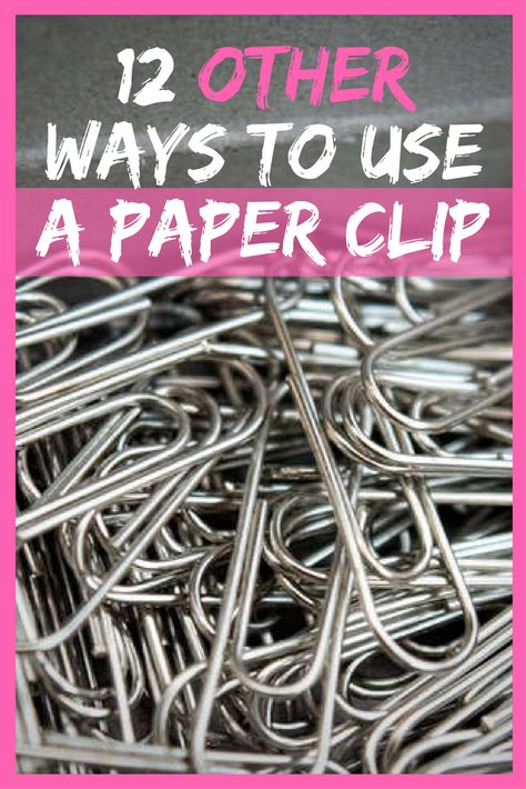 Check out these surprising ways you can use an ordinary paper clip around the house. Clip Clothespin Crafts, Binder Clip Crafts, Paperclip Crafts Diy, Paper Clip Diy Ideas, What To Do With Paper Clips, Paper Clip Jewelry Diy Ideas, Paper Clip Hacks, Paper Clip Crafts Diy, Things To Make With Paper Clips