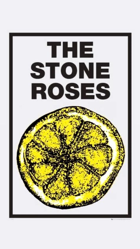 Stone Roses Poster, Stone Roses Lemon, Roses Poster, Lemon Art, Stone Roses, Lemon Print, Band Posters, The Stone, Featured Art