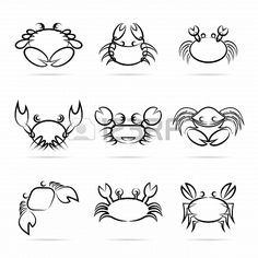 Crab Tattoo, Horoscope Tattoos, Zodiac Sign Tattoos, Hand Poked Tattoo, Zodiac Tattoos, Zodiac Tattoo, Fine Line Tattoos, Line Tattoos, Mini Tattoos