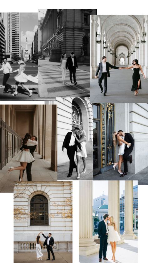 Pre Wed Shoot Ideas, Blue Suit Engagement Photos, Urban Pre Wedding Photoshoot, Engagement Photos Veil, Clean Engagement Photos, Motion Engagement Photos, Christmas Themed Engagement Photos, Met Photoshoot Ideas, Austin Capitol Photoshoot