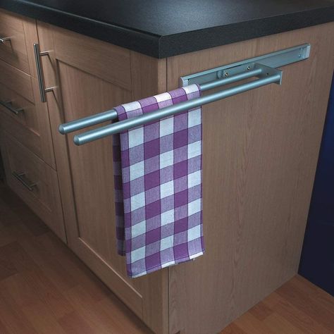 Hafele Aluminium Towel Rails Pack of 1 Pcs : Amazon.co.uk: Home & Kitchen Towel Cupboard, Kitchen Towel Rail, Kitchen Towel Rack, Kitchen Towel Holder, Boat Storage, Kitchen Pulls, Towel Holder Bathroom, Kitchen Storage Solutions, Image Ideas