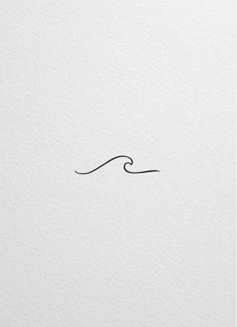 Small Tattoo Ideas Wave, Nature Tattoos Ideas, Tiny Wave Tattoo Wrist, Wave On Wrist Tattoo, Surf Wave Tattoo, Simple Waves Tattoo, Wave Tattoo Ribcage, Waves Minimalist Tattoo, Ocean Wave Tattoo Minimalist