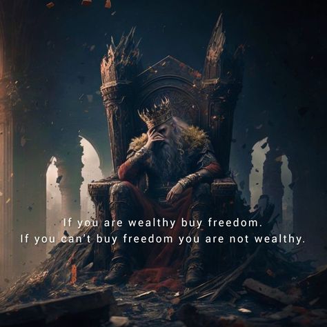 Depressed king quotes truth osho jiddu Krishnamurti jalaluddin rumi freedom wealth money art slave rich poor King On Throne, My Quote, Fantasy Wizard, Old King, Wolf Photos, Graphic Poster Art, Fantasy Collection, King Art, Cover Art Design