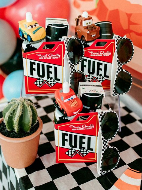 Cars Goody Bag Ideas, Disney Cars Goodie Bag Ideas, Pixar Cars Birthday Party Favors, Lightning Mcqueen Birthday Party Decor, Cars Birthday Favors, Pixar Cars 1st Birthday Party Ideas, Cars Birthday Party Goodie Bags, 3 Year Birthday Theme Boy Cars, Disney Cars Birthday Favors