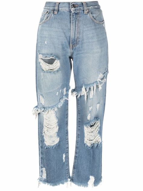 Just Cavalli Expensive Jeans, Rich Clothes, Destructed Jeans, Custom Denim, One Clothing, Straight Fit Jeans, Just Cavalli, Really Cute Outfits, Lookbook Outfits