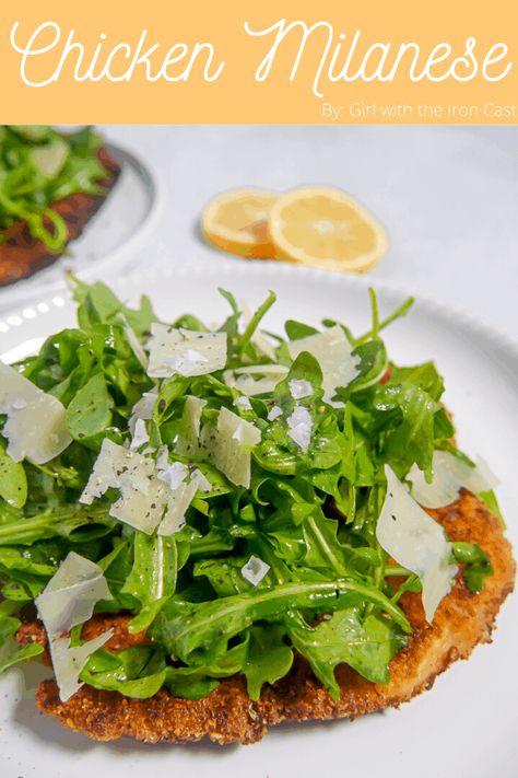 Milanese Recipe, Chicken Milanese, Shaved Parmesan, Chicken Cutlet, Classic Italian Dishes, Dinner Chicken, Arugula Salad, Chicken Cutlets, Winner Winner