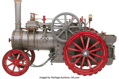 Steam Machine, James Bond Movie Posters, Recycled Robot, Steam Tractor, Toy Tractors, Steam Engine Model, Toy Farm, Traction Engine, Stuff To Build