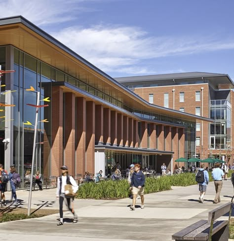 Clemson University Dorm, Clemson University Campus, Hospital Facade, School Facade, Architecture Tools, University Dorm, School Building Design, Commercial Design Exterior, Campus Design