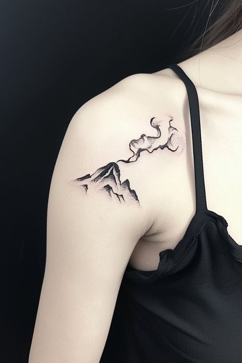 77 Chic and Simple Mountain Tattoo Design Ideas for Every Minimalist – Refined Aesthetique Simple Mountain Tattoo, Mountain Tattoo Simple, Mountain Tattoo Design, Tattoo Design Ideas, Mountain Tattoo, Tattoo Design, Tattoo Designs, Design Ideas, Tattoos