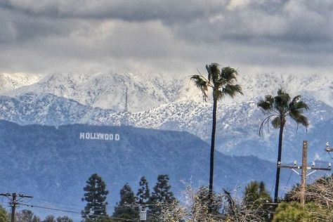 ABC7 Eyewitness News on Instagram: "Check out this sight from Culver City of the Hollywood sign and snow capped mountains behind it! 😍🗻❄️ 📸: Ross Kestin" Lake Shasta, Mediterranean Styles Interior, California Drought, Snow Capped Mountains, Mediterranean House Plan, Happy Photography, Ocean Fashion, Hollywood Sign, Vintage Los Angeles