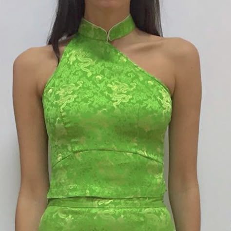 Kim Shui Dress, Venus Aquarius, Kim Shui, Chinese Brocade, Neon Dress, Neon Dresses, Sewing Design, Comfy Outfits, Ecology