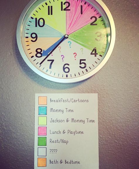 Diy Schedule Board Kids, Homeschool Clock, Kids Clocks, Kids Clock Schedule, Visual Clock Schedule, Diy Visual Schedule For Kids, Kids Visual Schedule, Visual Schedule For Adults, Clock Schedule