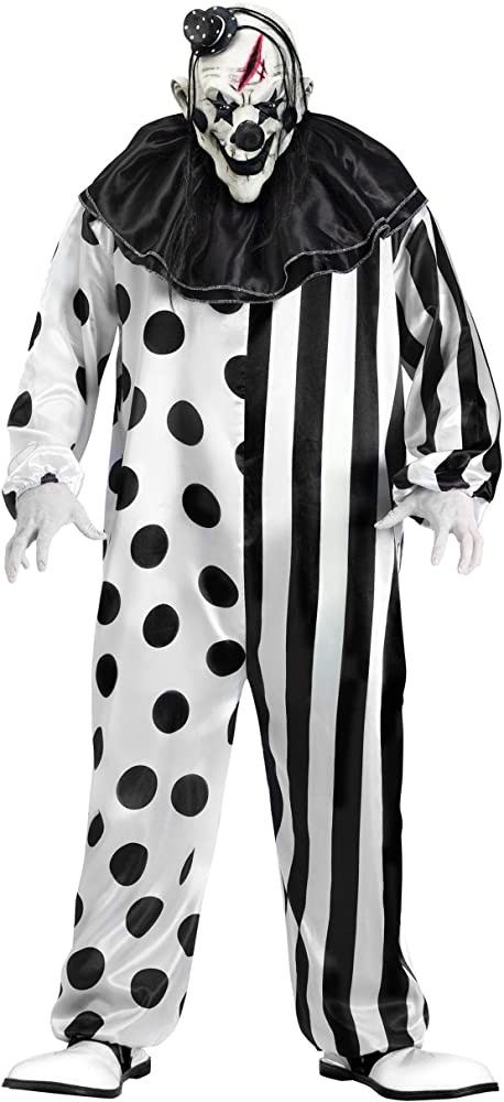 Mens Clown Costume, Killer Clown Costume, Scary Clown Halloween Costume, Scary Clown Costume, Clown Halloween Costumes, Killer Clown, Creepy Costumes, Plus Size Costume, Scary Clown