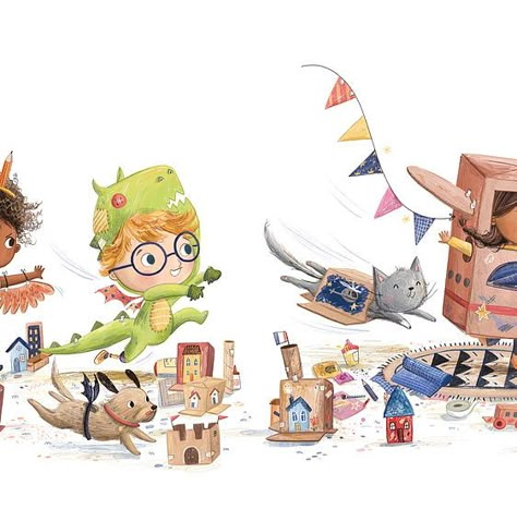 Lucy Illustrates, Lucy Fleming Illustrations, Imagination Illustration, Book Illustration Layout, Children's Book Characters, Story Books Illustrations, Illustration Art Kids, Baby Illustration, Picture Books Illustration