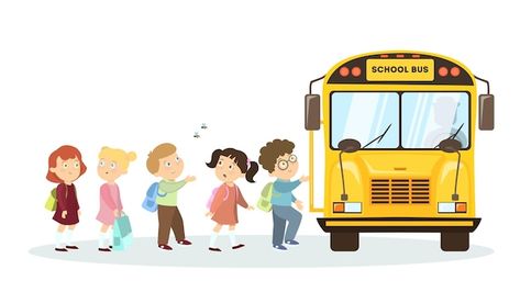 Work Background, Kids Bus, Bus Cartoon, Animation Schools, Nursery Teacher, School Cartoon, Male Teacher, About School, Background Photos