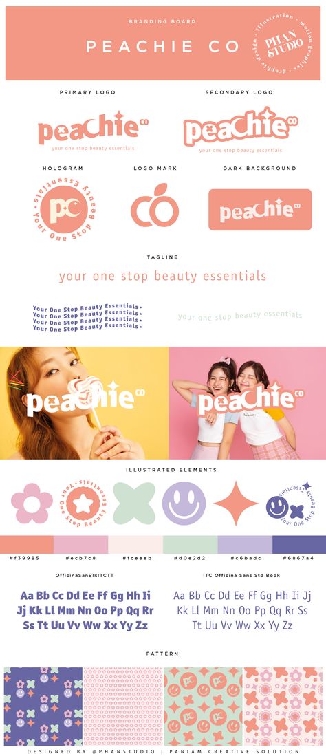 Rebranding Design Inspiration, Teenage Branding, Quirky Branding Design, Makeup Brand Design, Beauty Brand Design, Skincare Graphic Design, Skincare Branding Design, Skin Care Branding Design, Skincare Brand Design