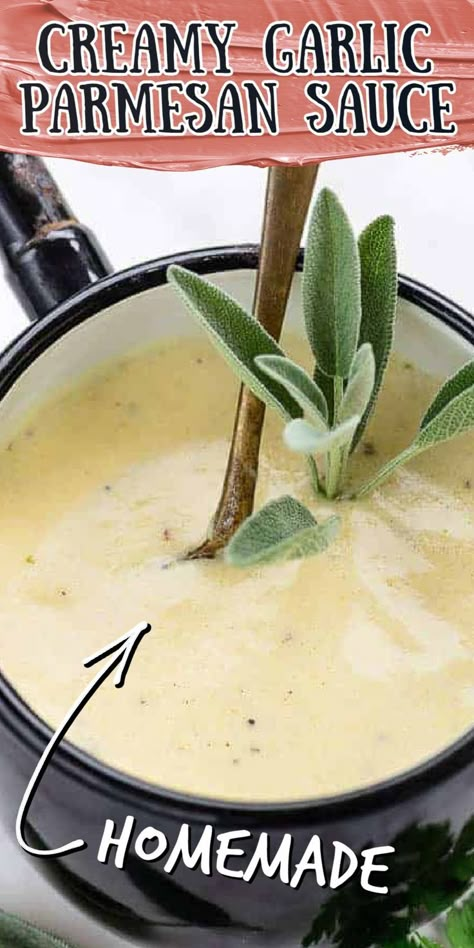 Garlic Parmesan Sauce Recipe, Parmesan Cream Sauce Recipe, Parmesan Sauce Recipe, Parmesan Wing Sauce, Spaghetti Baked, Creamy Garlic Parmesan Sauce, Parmesan Roasted Broccoli, Parmesan Cheese Sauce, Garlic Parmesan Wings