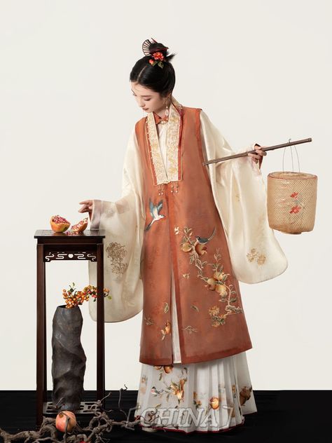 Ming Hanfu, Harem Outfit, Traditional Vietnamese Clothing, Hanfu Fashion, Cloth Simulation, China Hanfu, Vietnamese Clothing, Chinese Style Dress, Hanfu Dress