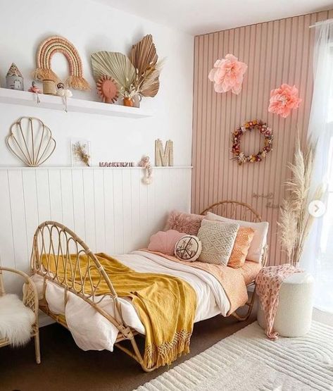 Boho Toddler Girl Room, Toddler Girl Bedroom Ideas, Girls Boho Bedroom, Girl Room Inspiration, Big Girl Bedrooms, Toddler Room Decor, Toddler Girl Room, Teen Room Decor, Nursery Baby Room