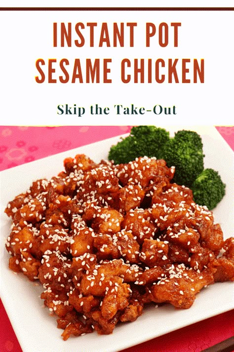 Sweet Sesame Chicken, Sesame Seed Chicken, Instant Pot Sesame Chicken, Chicken Breast Instant Pot Recipes, Crispy Sesame Chicken, Easy Sesame Chicken, Sticky Sauce, Honey Sesame Chicken, Sesame Chicken Recipe