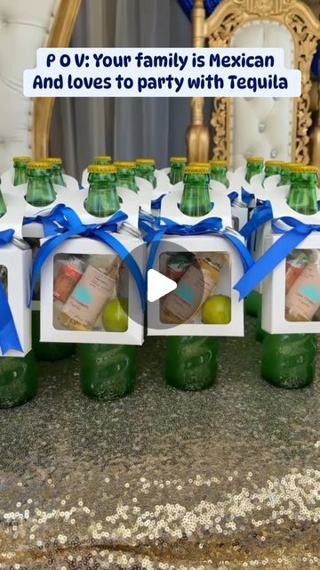 Vanessa on Instagram: "Happy Wednesday!! 🩵 
Love how these turned out!! This inspired party favor that turned into centerpieces was a hit 😍" Tequila Centerpiece Ideas For Men, Mini Wine Bottles Gifts, 21st Birthday Party Favors, Wednesday Love, Wine Bottle Centerpieces, Mini Wine Bottles, Wine Bottle Gift, Mini Bottle, Planning Inspiration