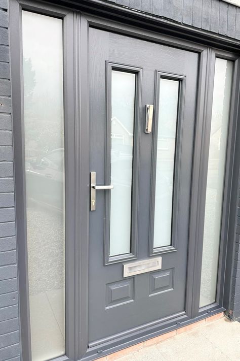 Edinburgh in Anthracite Grey Edinburgh Style, Front Doors Uk, Front Door Inspiration, Classic Doors, Modern Properties, Door Inspiration, External Doors, Home Improvements, Front Door Design