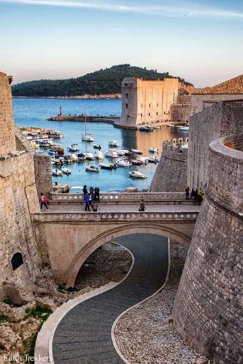 This is a view of Ploce Gate in Dubrovnik, Croatia...just one of many very cool spots to visit in Dubrovnik! Mediterranean Vacation, Troyes France, Lokrum Island, Travel Croatia, Croatia Beach, Dominic Cooper, Balkan Peninsula, Croatia Holiday, Visit Croatia