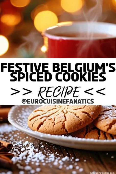 Bite into the enchanting world of Speculoos, Belgium’s beloved spiced cookies, and discover the secrets behind their festive allure that will leave you craving more.
 #europeancuisine #authentic #european #cuisine #italianfood #frenchfood #greekfood #homecooking #authenticrecipes #recipes Belgium Christmas Traditions, Speculoos Cookies Recipe, Belgian Sugar Waffle Recipe, Vegan Speculoos Cookies, European Cookies, Belgian Spice Cookies (speculoos), Spice Cookie Recipes, British Pudding, Spiced Cookies