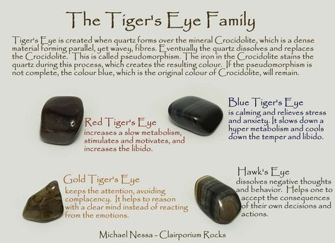 Even though hawk's eye and blue tiger's eye are the same thing. Crystal Healing Chart, Tiger Eye Crystal, Crystals Healing Properties, Crystals Healing, Gemstone Meanings, Crystal Therapy, Crystal Healing Stones, Blue Tigers Eye, Crystal Meanings