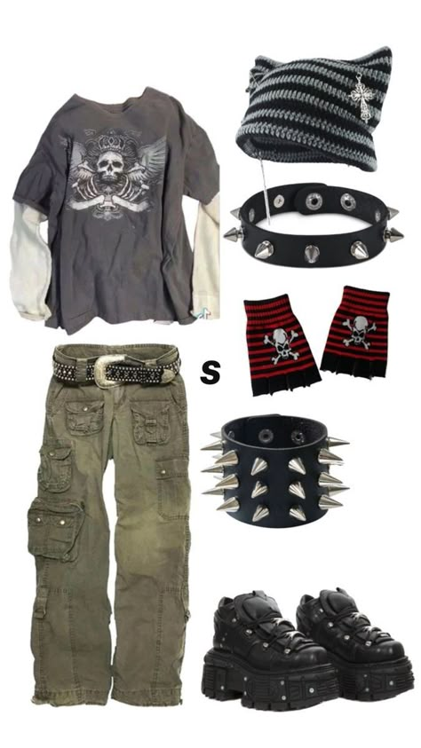 Masculine Emo Outfits, Agender Outfits, Pjo Shifting, Agender Fashion, Winter Outfits For Men, Styl Grunge, Dust Bunny, Punk Style Outfits, Grunge Fits