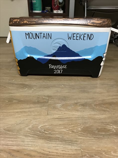 Frat Mountain Weekend Cooler, Frat Cooler Mountain Weekend, Frat Coolers Mountain Weekend, Fiji Cooler, Ato Cooler, Mountain Weekend Cooler, Pi Kapp, Frat Formal, Formal Cooler Ideas