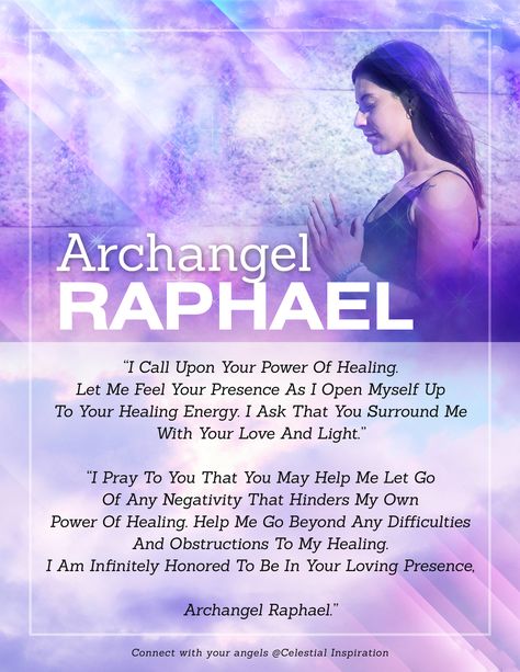 Arch Angels Prayers, Archangel Raphael Prayer, Arch Angels, Angel Meditation, Guardian Angels Prayer, Spiritual Angels, Archangel Prayers, Healing Angels, Angel Cards Reading