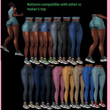 Sims 4 Cc Bottoms Female, Sims 4 Cc, Sims 2, The Sims 4, The Sims, Sims 4, Quick Saves, Clothes